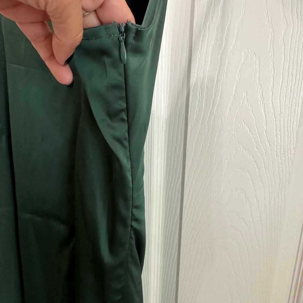 Green Slip Dress - Picture 5 of 6